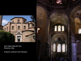 San Vitale (526-547 CE)
Ravenna, Italy
Emperor Justinian and Theodora

 