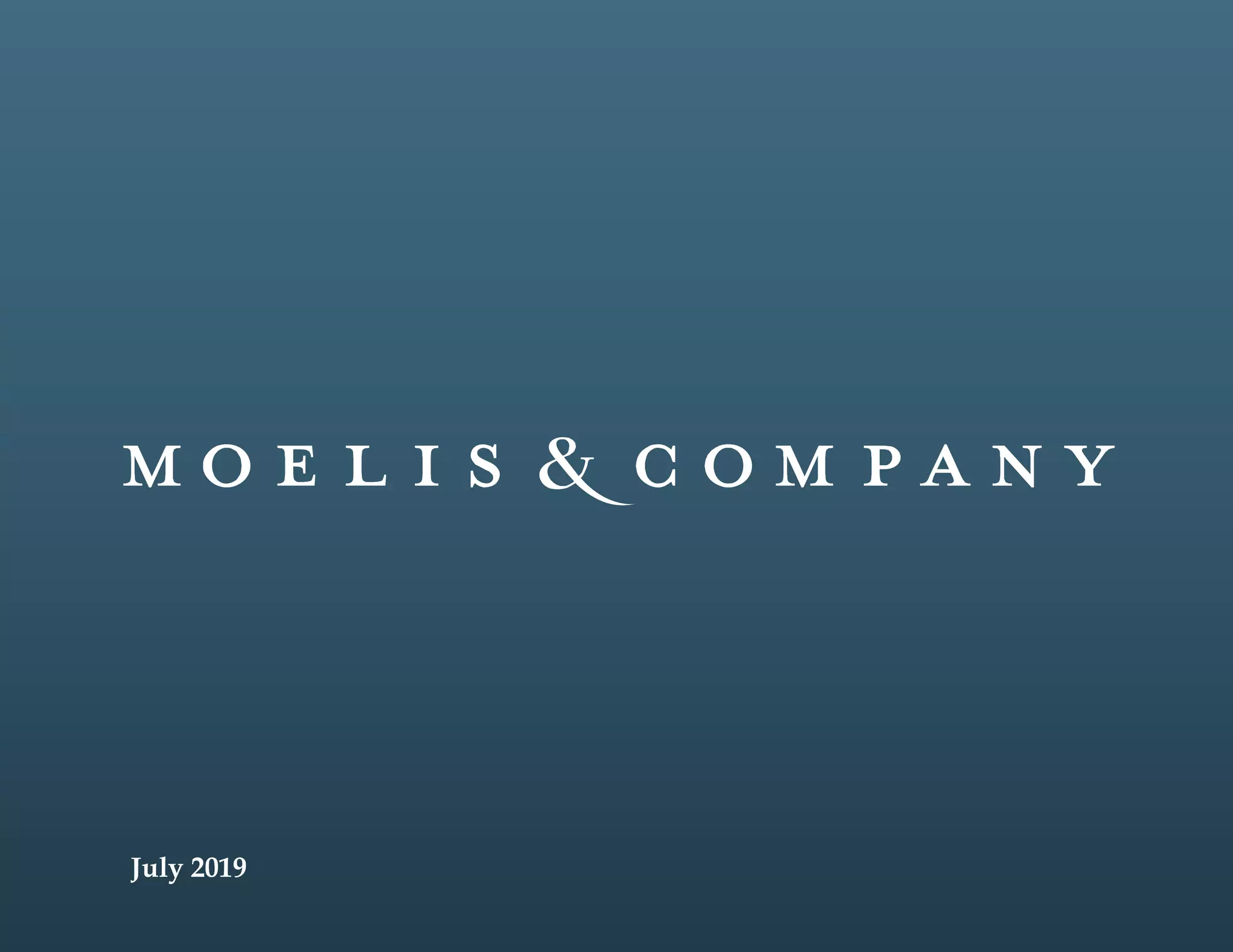 Moelis Investor Presentation | PDF