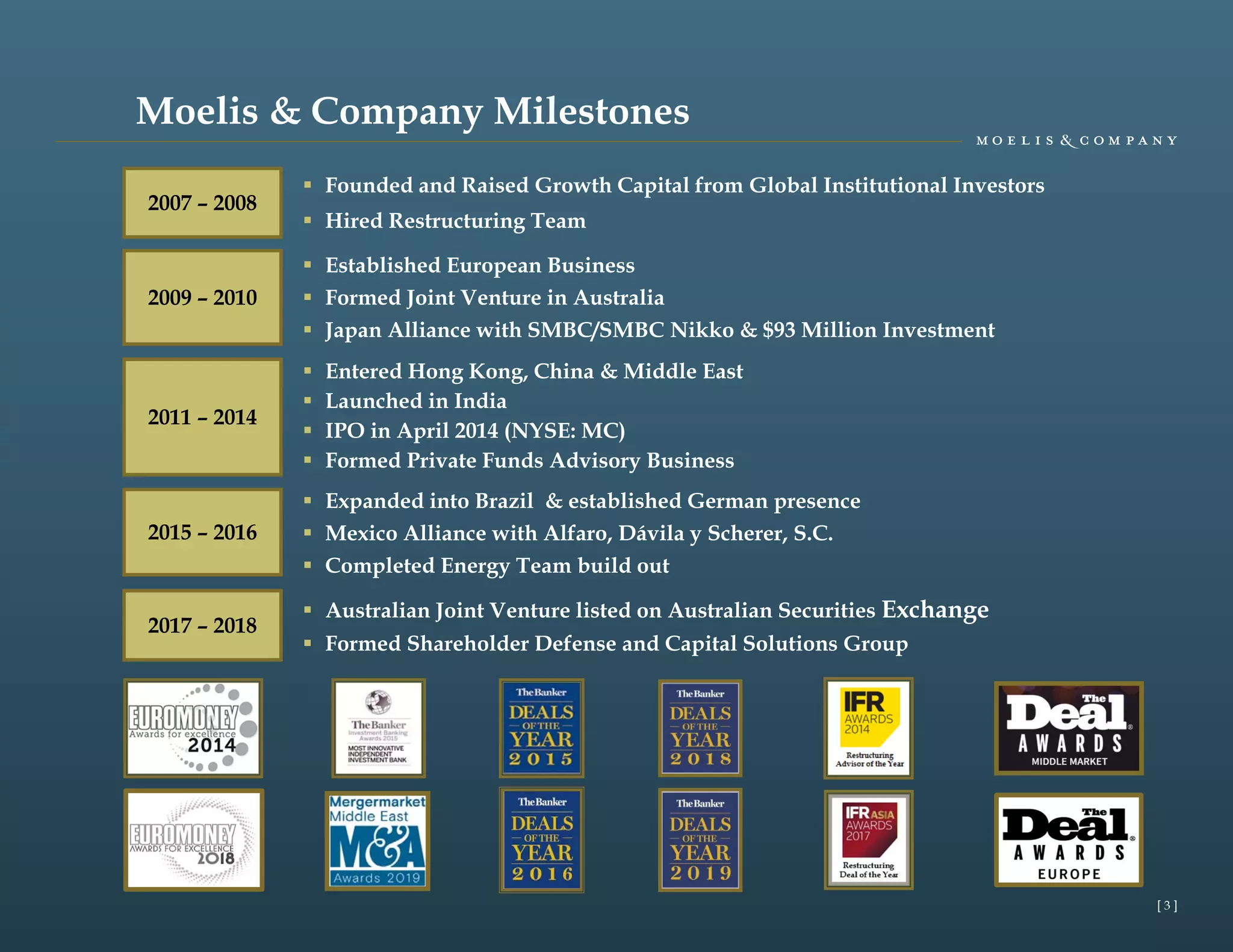 Moelis Investor Presentation | PDF