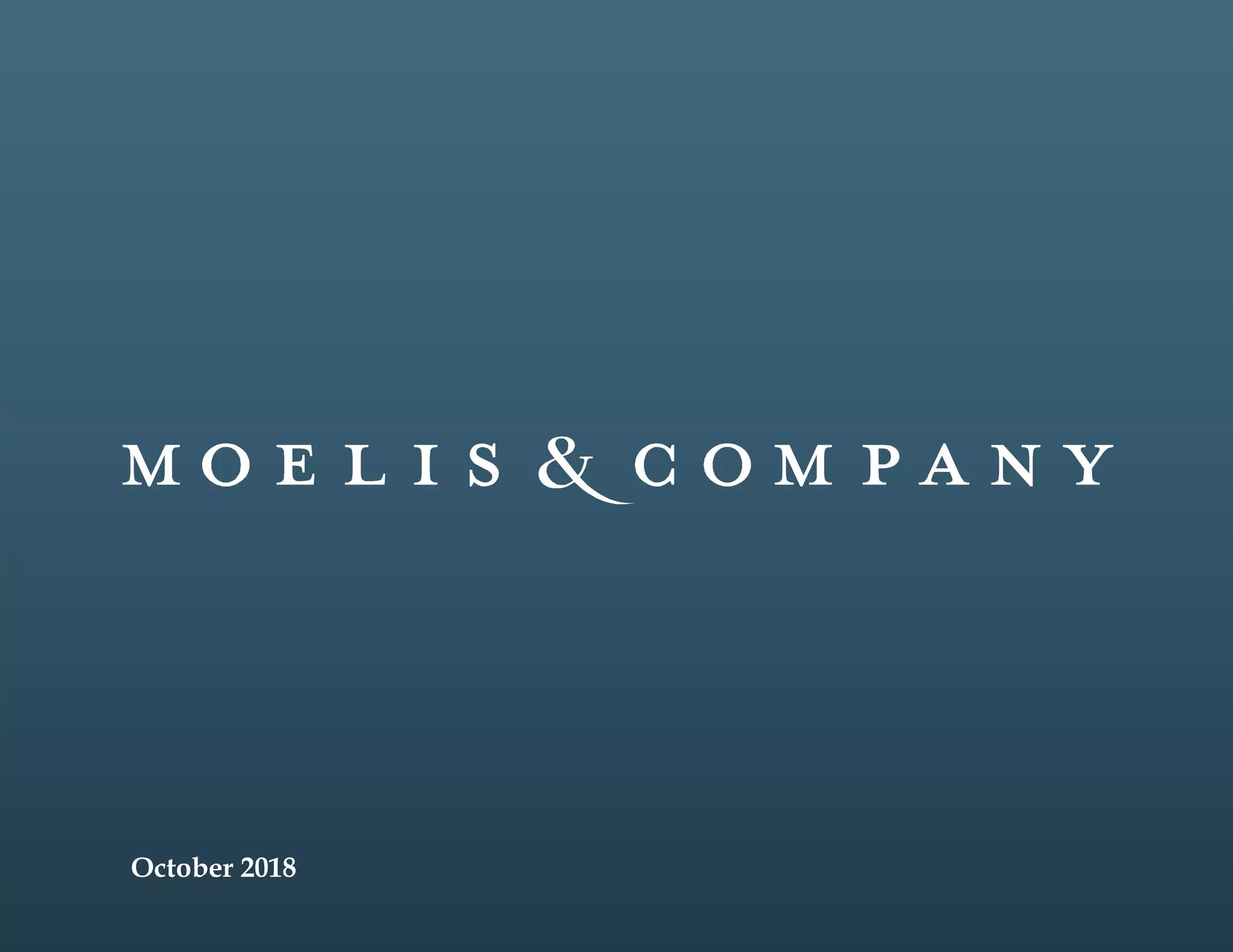 Moelis Company - Q3 Investor Presentation | PDF