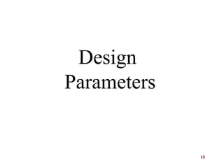 15
Design
Parameters
 