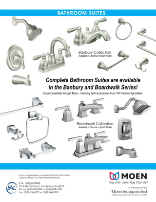 Moen Faucets Do it Best Faucet Catalog | PDF