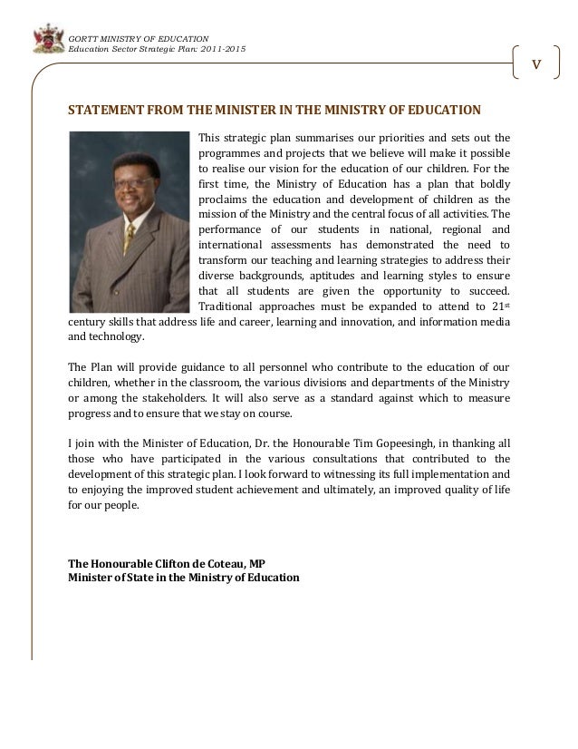 education sector strategic plan