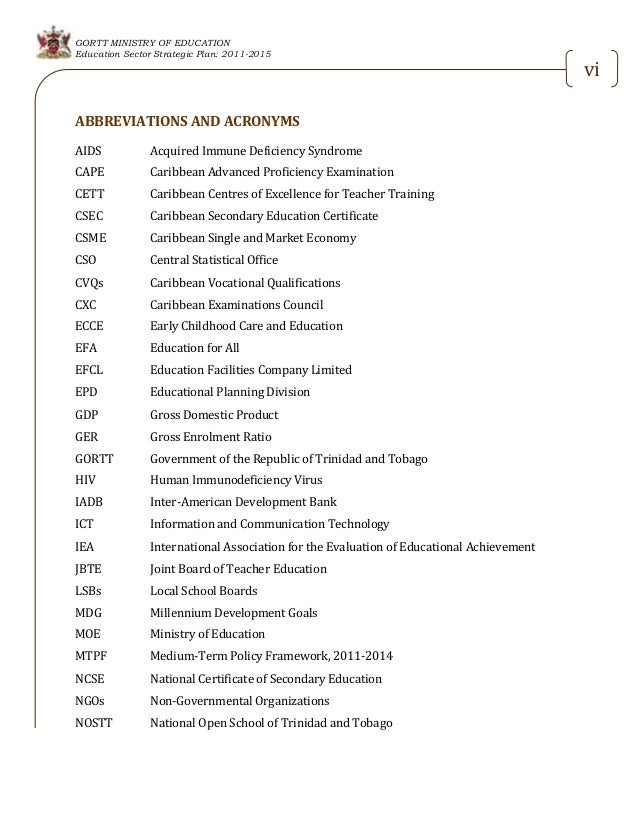 Ministry Of Education Strategic Action Plan