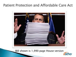 Patient Protection and Affordable Care ActBill shown is 1,990 page House version