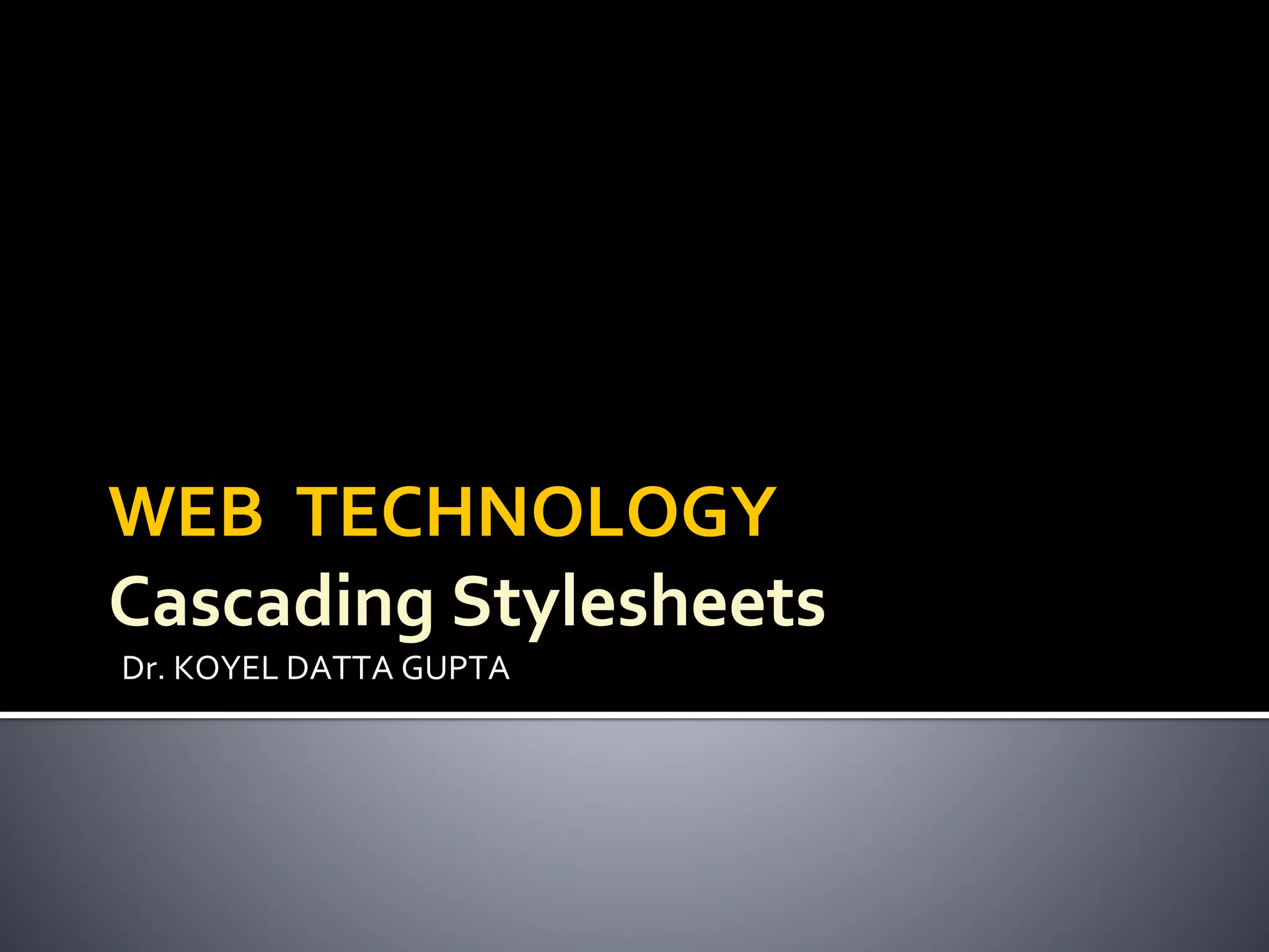 Cascading Style Sheet | PPT