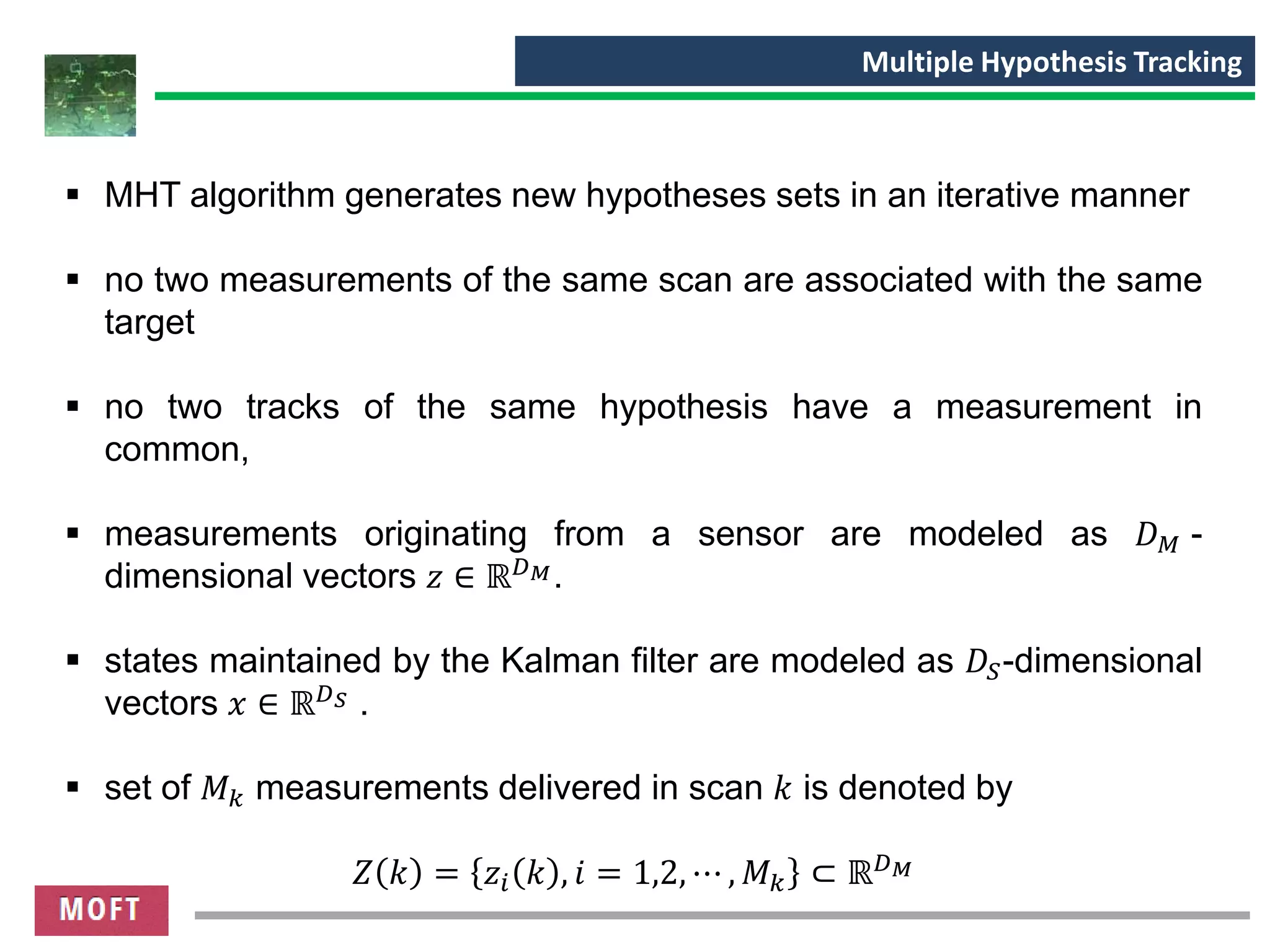 MHT Multi Hypothesis Tracking - Part1 | PPT