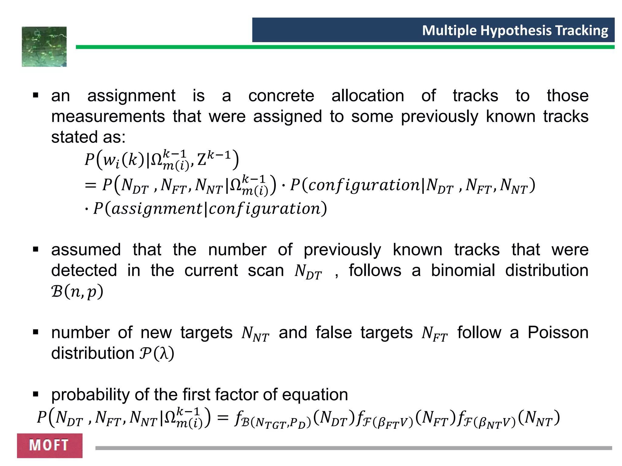 MHT Multi Hypothesis Tracking - Part1 | PPT