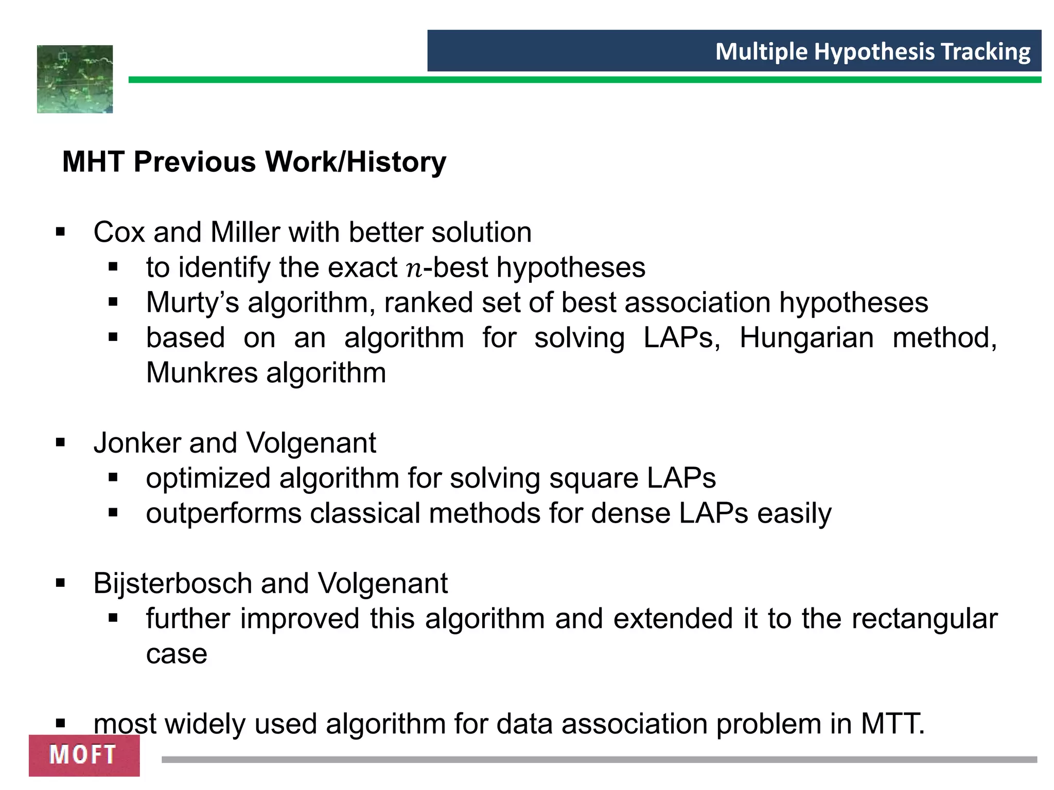 MHT Multi Hypothesis Tracking - Part1 | PPT