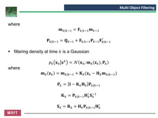 Multi Object Filtering Multi Target Tracking | PDF