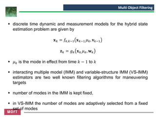 Multi Object Filtering Multi Target Tracking | PDF | Physics | Science