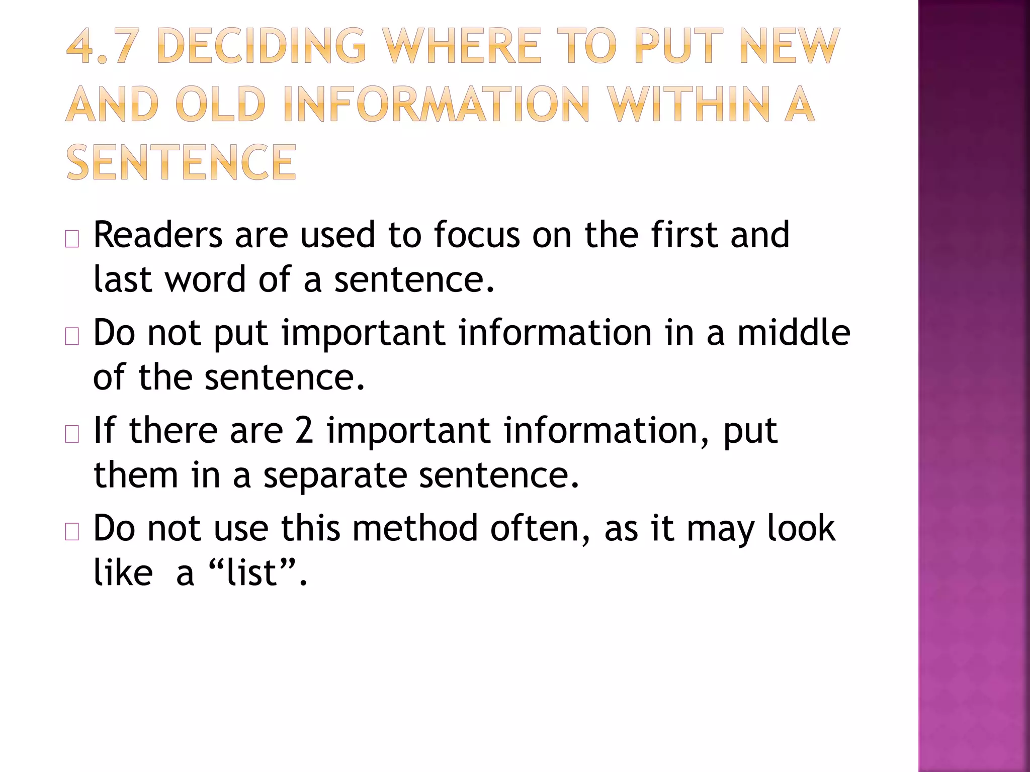 Chapter 4 Structuring Paragraph and Sentences | PPTX