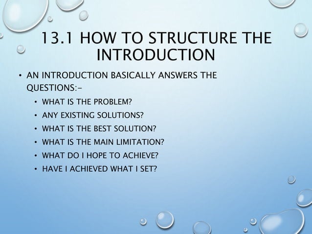 Chapter 13 Introduction in research paper | PPTX
