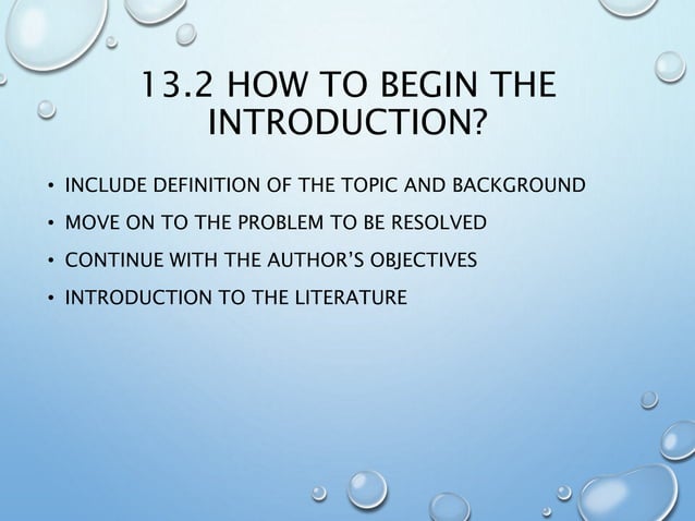 Chapter 13 Introduction in research paper | PPTX