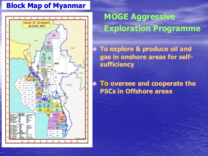  Myanmar  Oil Gas Enterprise MOGE  