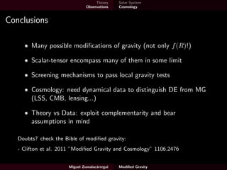 Modified Gravity - a brief tour | PDF