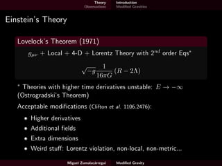 Modified Gravity - a brief tour | PDF