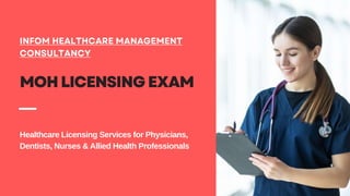 Healthcare Licensing Services for Physicians,
Dentists, Nurses & Allied Health Professionals
 