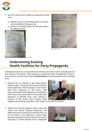 Undermining Existing
Health Facilities for Party Propaganda
Pg. No.6
 