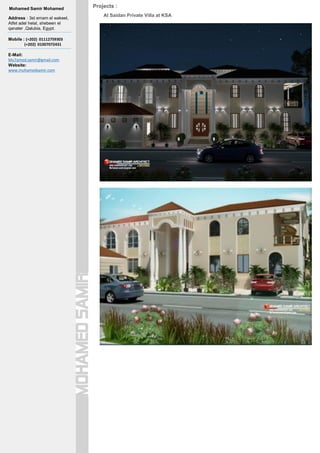 Architect Mohamed samir portfolio | PDF