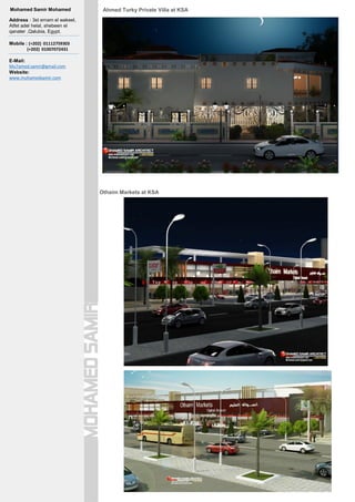 Architect Mohamed samir portfolio | PDF