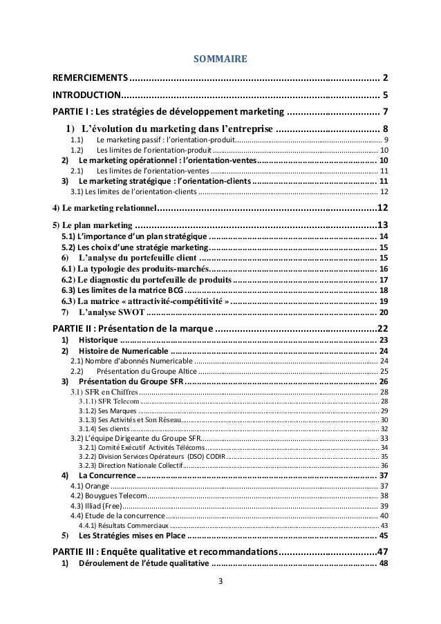 Sommaire These Exemple  Titre De La Thèse