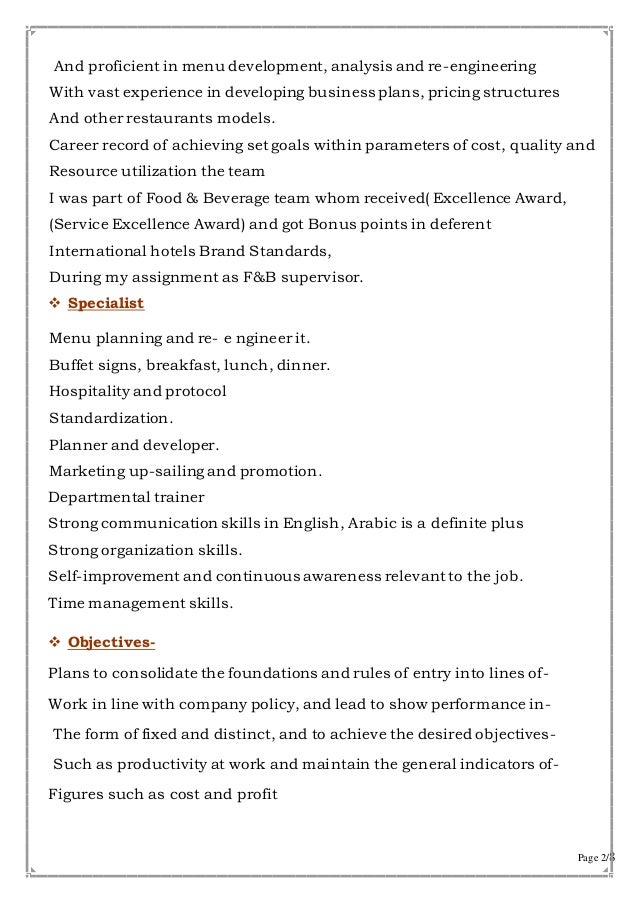 Hotel Operation Manager Restaurants Out Said Catering Banquets Con