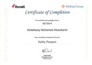 Mohamed  kareim certification