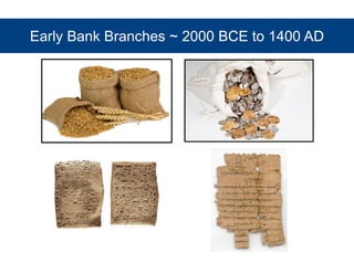 Early Bank Branches ~ 2000 BCE to 1400 AD 
 