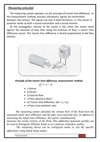Transit Time Difference Method Sensor Control System Components | DOCX
