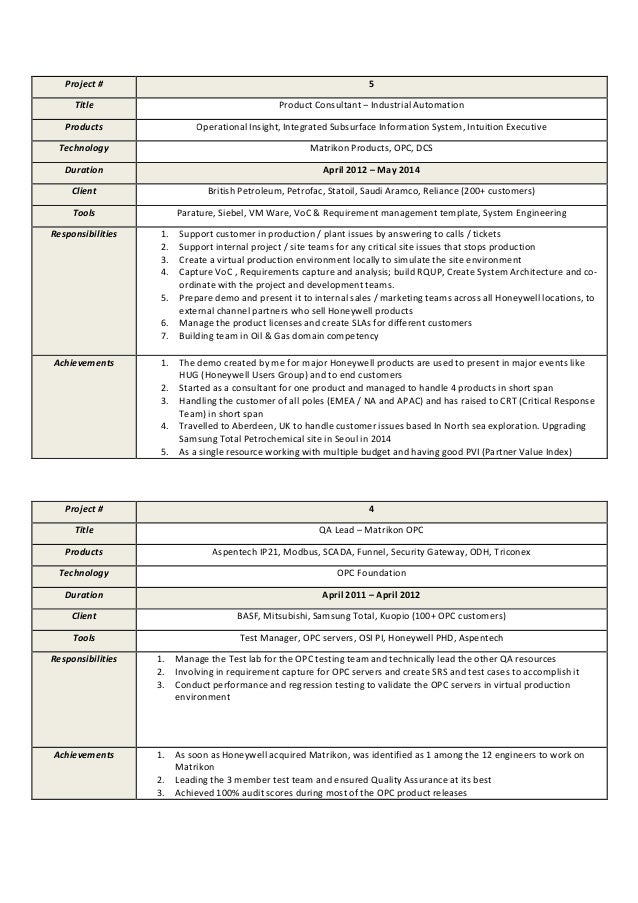qa consultant resumes
