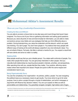 Korn Ferry assessment reveals top skills | PDF