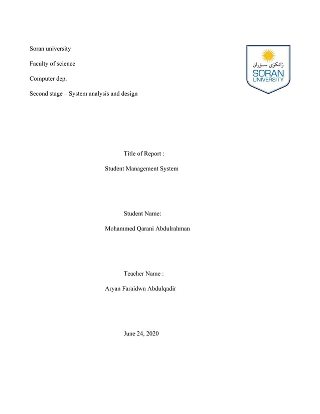 Student Management System | PDF