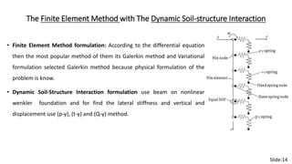 The Finite Element Analysis for Dynamic Soil-Structure Interaction with ...