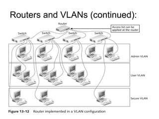 Routers and VLANs (continued):  