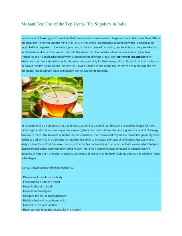 Mohani Tea One of the Top Herbal Tea Suppliers in India Mohani Tea tea