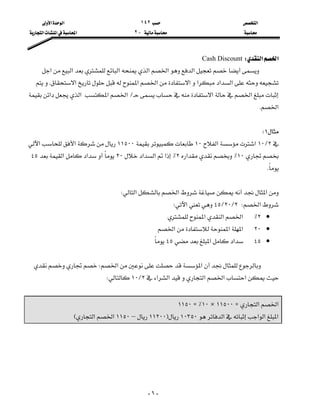 ‫א‬١٤٢‫א‬‫א‬
J٢‫א‬‫א‬‫א‬
-٦-
‫א‬‫א‬WCash Discount
‫א‬‫א‬‫א‬‫א‬‫א‬‫א‬
‫א‬‫א‬‫א‬‫א‬‫א‬‫א‬‫א‬K
‫א‬‫א‬L‫א‬‫א‬‫א‬‫א‬
‫א‬K

١W
٢L١٠‫א‬‫א‬١٠١١٥٠٠‫א‬‫א‬
١٠٪‫א‬٢٪‫א‬‫א‬‫א‬٢٠‫א‬‫א‬٤٥
K

‫א‬‫א‬‫א‬W
‫א‬W٢L٢٠L٤٥‫א‬W
•٢٪‫א‬‫א‬‫א‬
•٢٠‫א‬‫א‬‫א‬
•٤٥‫א‬‫א‬٤٥

‫א‬‫א‬W
‫א‬‫א‬‫א‬‫א‬‫א‬٢L١٠W

‫א‬‫א‬Z١١٥٠٠×١٠Z٪١١٥٠
‫א‬‫א‬‫א‬‫א‬١٠٣٥٠F١١٢٠٠–١١٥٠‫א‬‫א‬E

 