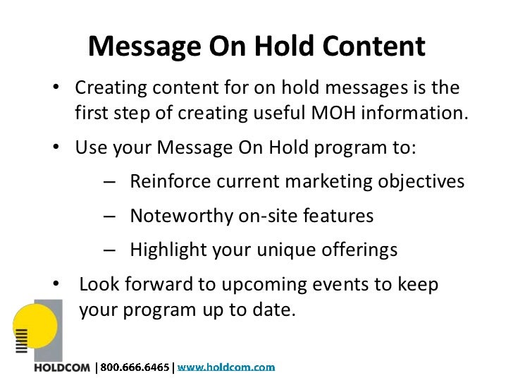 Message On Hold Ideas for Retaurants and Catering
