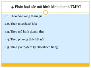 Các mô hình thương mại điện tử
