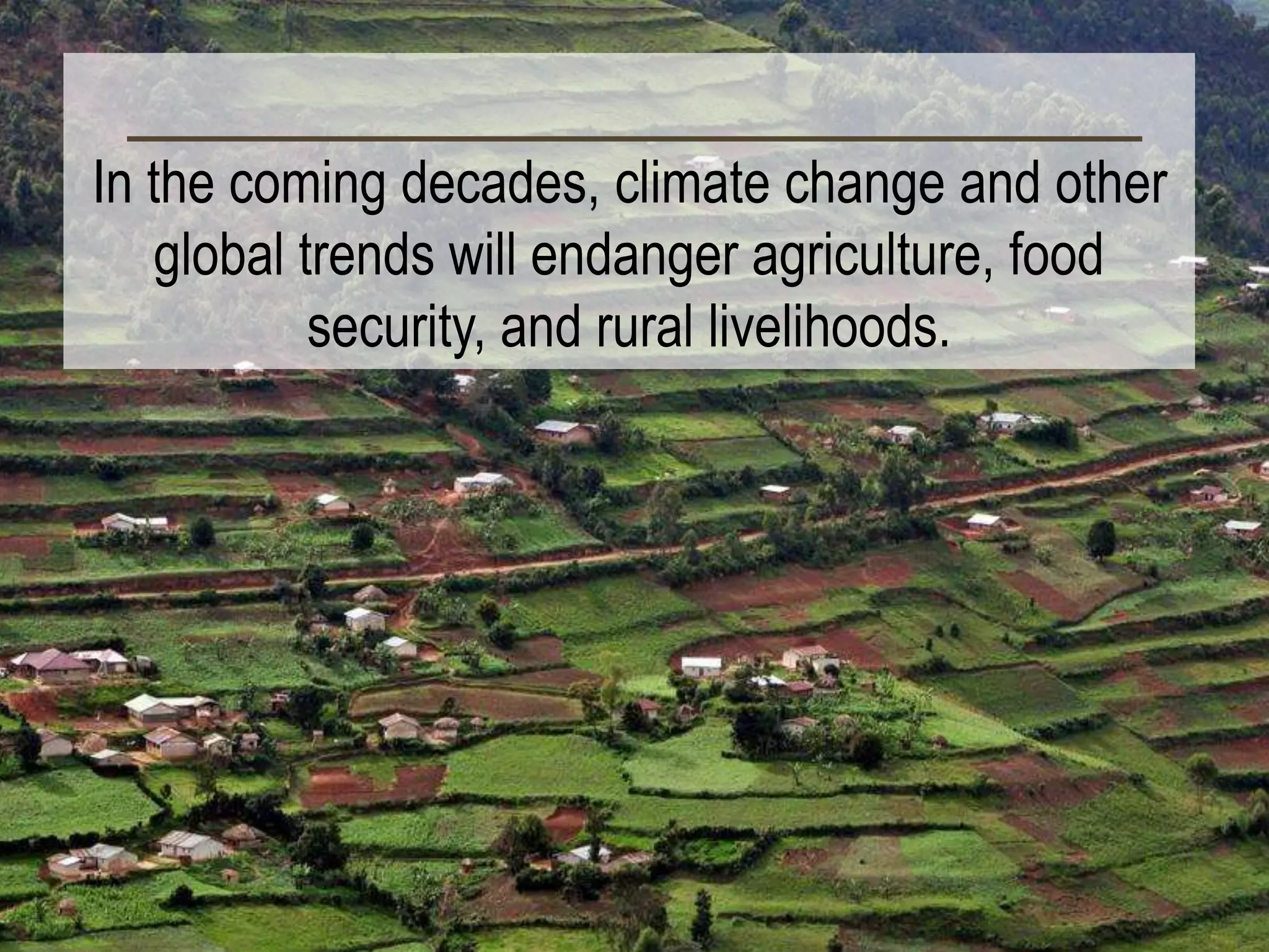 climate change and its effect on agriculture | PPTX