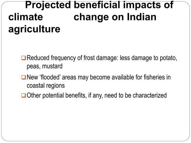 climate change and its effect on agriculture | PPTX | Agriculture ...