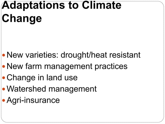 climate change and its effect on agriculture | PPTX | Agriculture ...