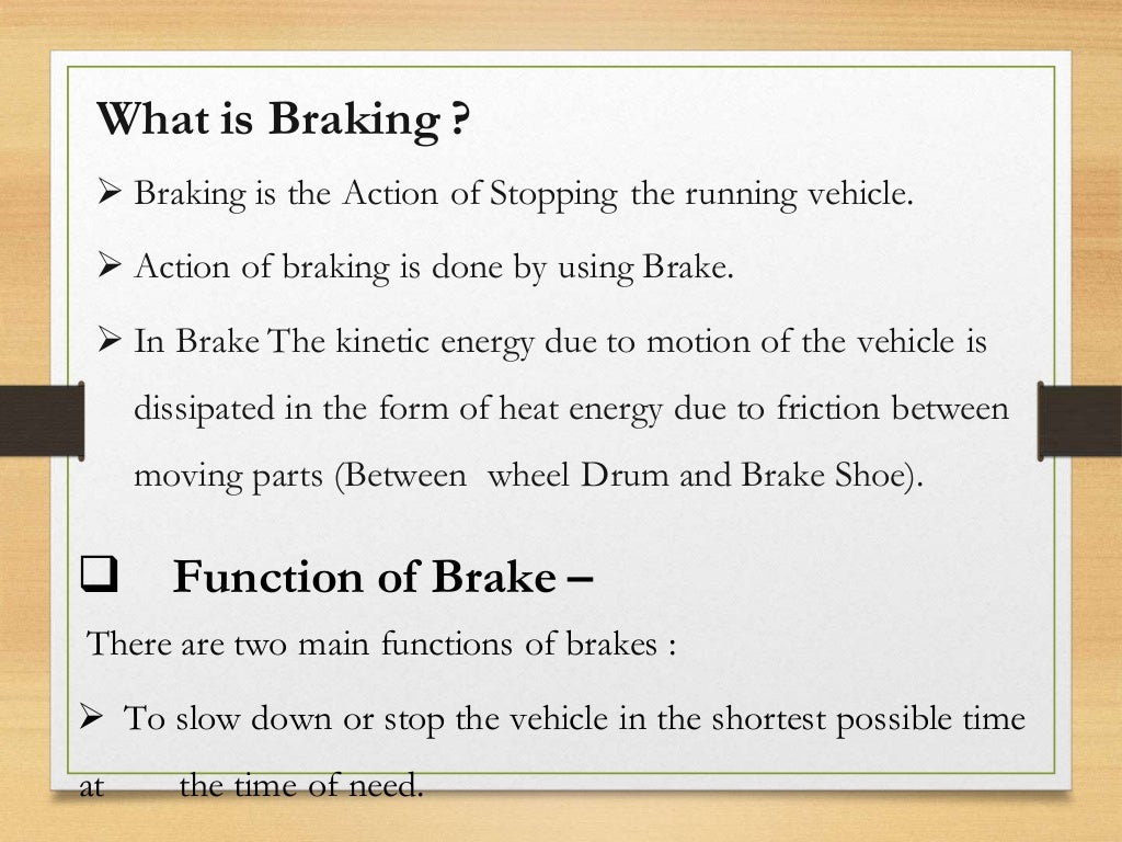 hydraulic brake ppt