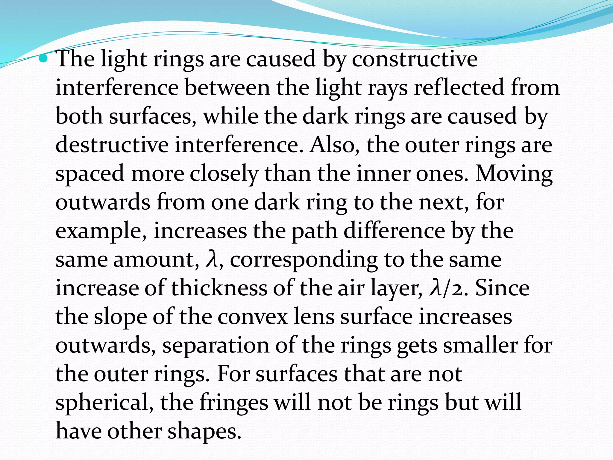 NEWTON RINGS Mohit sharma ppt | PPTX