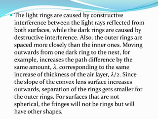 NEWTON RINGS Mohit sharma ppt | PPTX