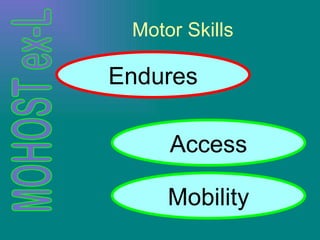 Motor Skills Endures Access Mobility 