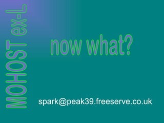 now what? [email_address] 