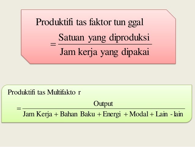 Manajemen Operasional I Produktifitas