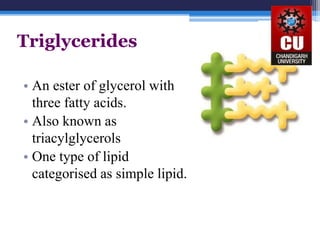 TRIGLYCERIDES | PPT