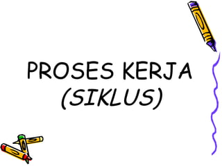 PROSES KERJA
(SIKLUS)
 